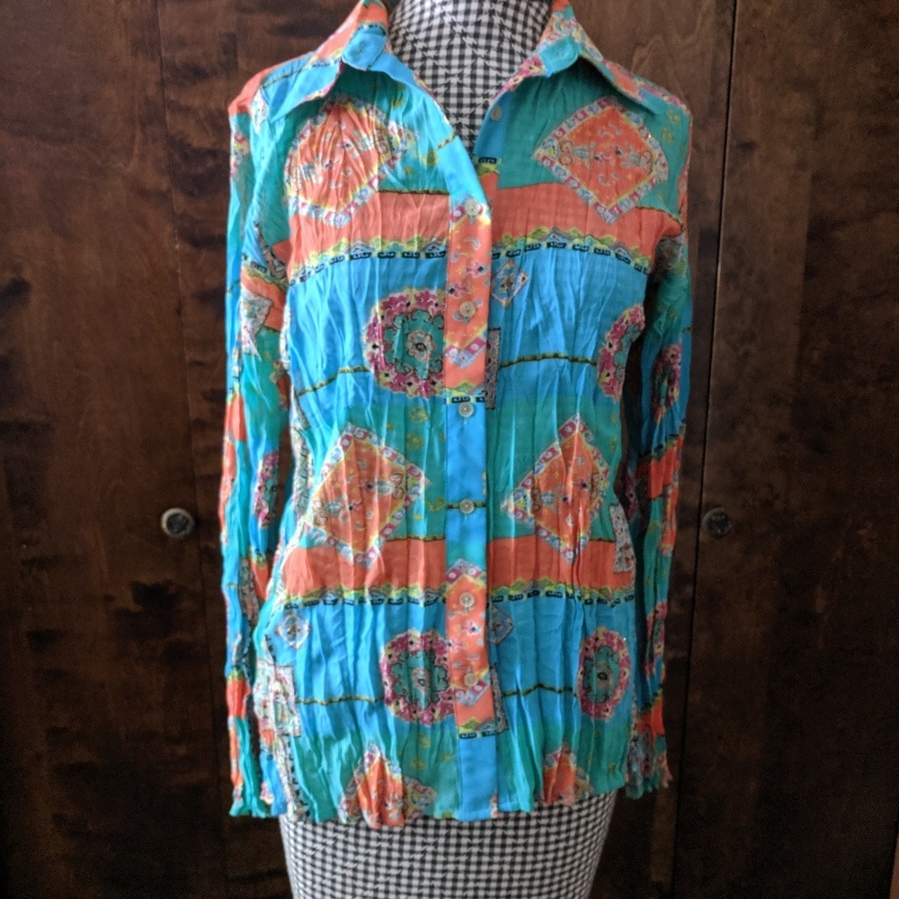 Essentials By Milano Button Down Top - image 1